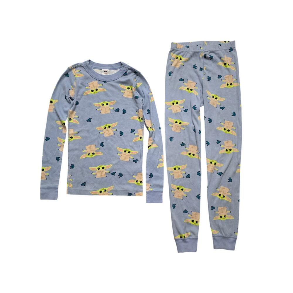 Hanna Andersson Star Wars Baby Yoda Grogu Pajamas Set Blue Green Size 10